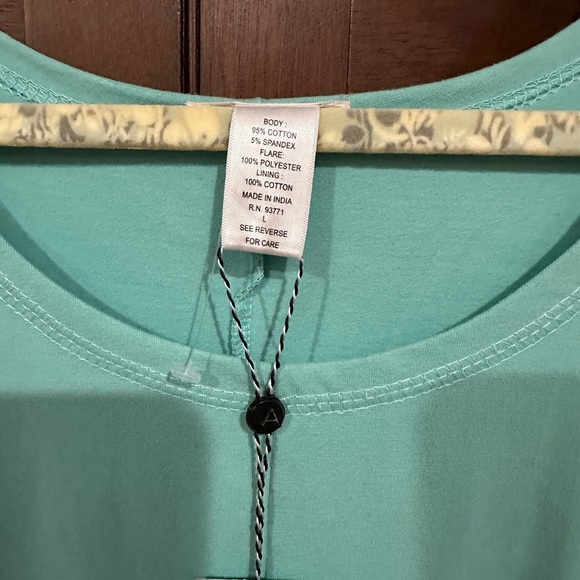 NWT Bubble Dress Aqua & Floral Size L - Picture 3 of 9